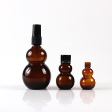 Cheap Cosmetic Glass Essential Oil Bottle Amber Color 10ml 30ml 100ml with Black Pump Glass Products 500 Screw Cap Chemical Nj